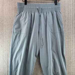 Albion Jogger Pants Womens Medium Blue Nylon Stretch Lightweight Travel Athletic